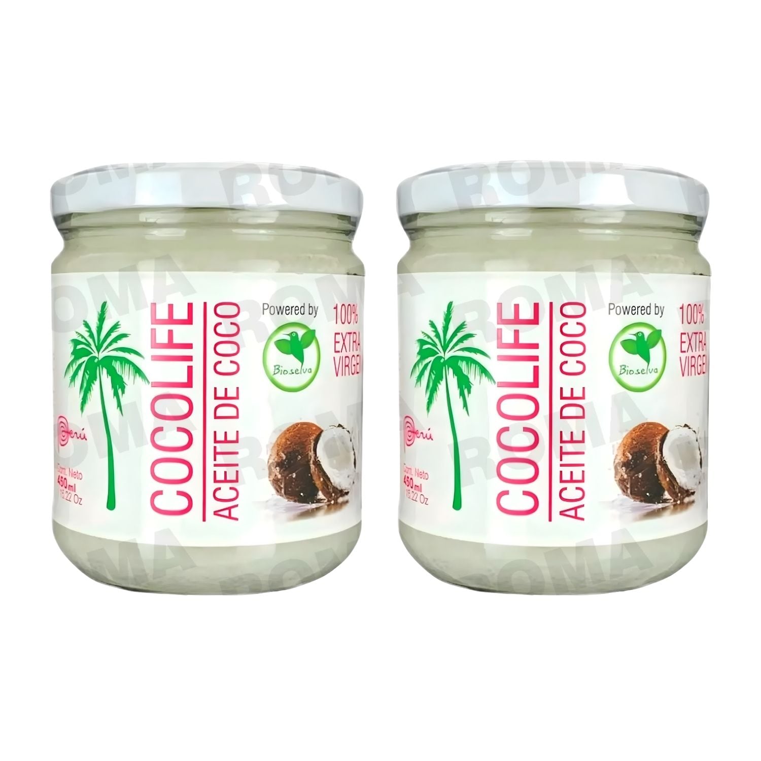 PACK 2 ACEITE DE COCO 450ML BIOLSELVA - 1