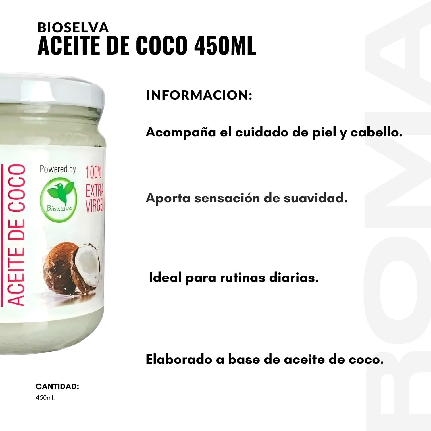 PACK 2 ACEITE DE COCO 450ML BIOLSELVA - 2
