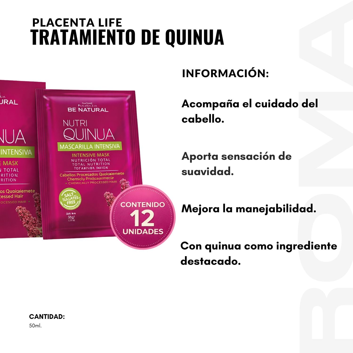 TRATAMIENTO DE NUTRI QUINUA 50ML PLACENTA LIFE - 2
