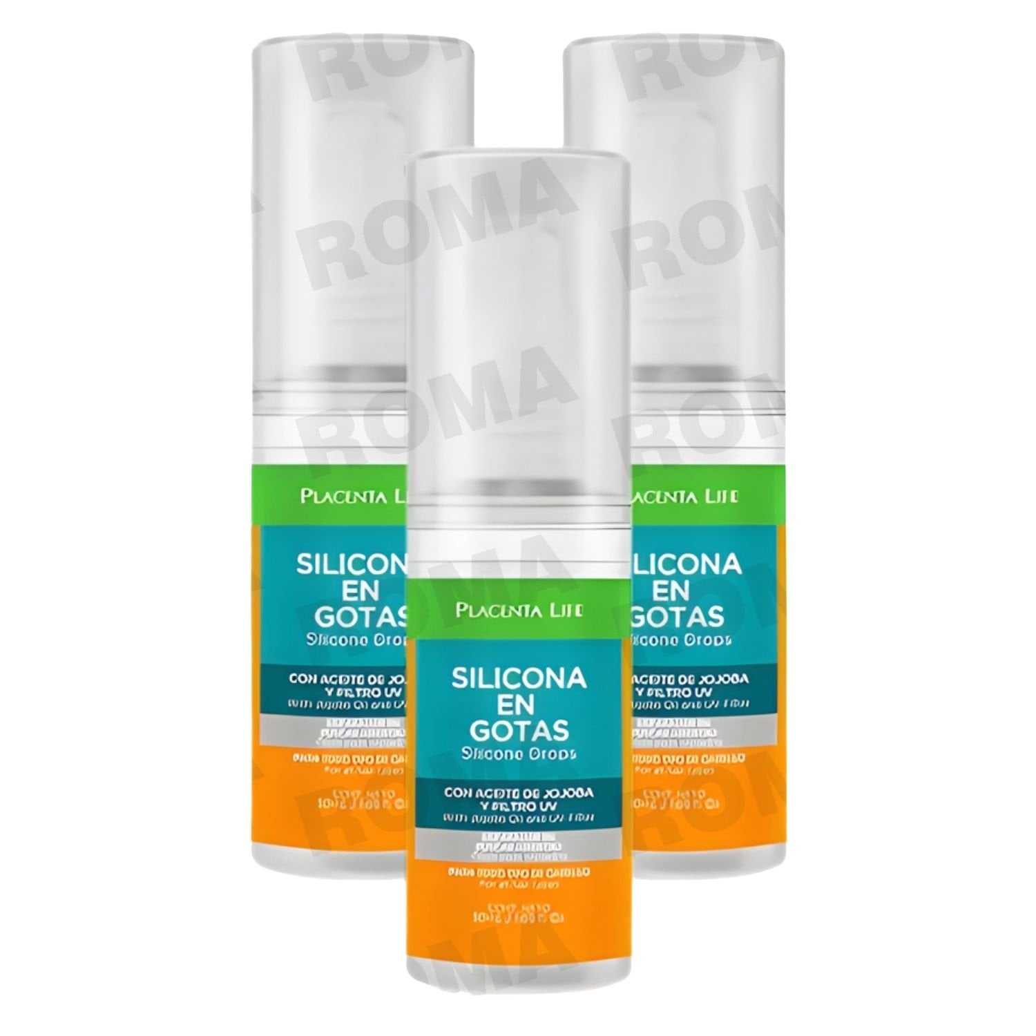 PACK 3 SILICONA EN GOTAS 50ML PLACENTA LIFE - 1