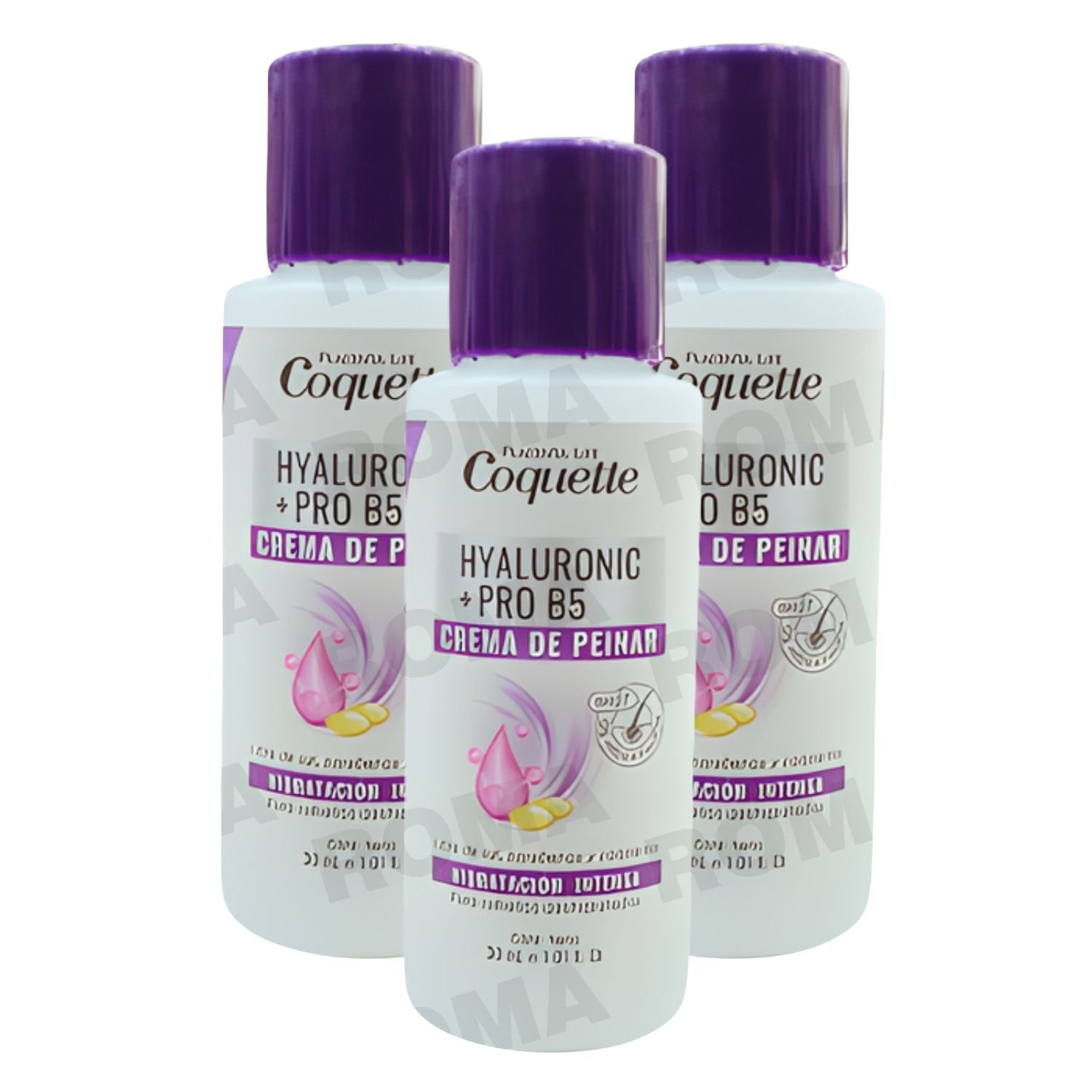 PACK 3 COQUETTE CREMA DE PEINAR HYALURONIC 30ML PLACENTA LIFE - 1