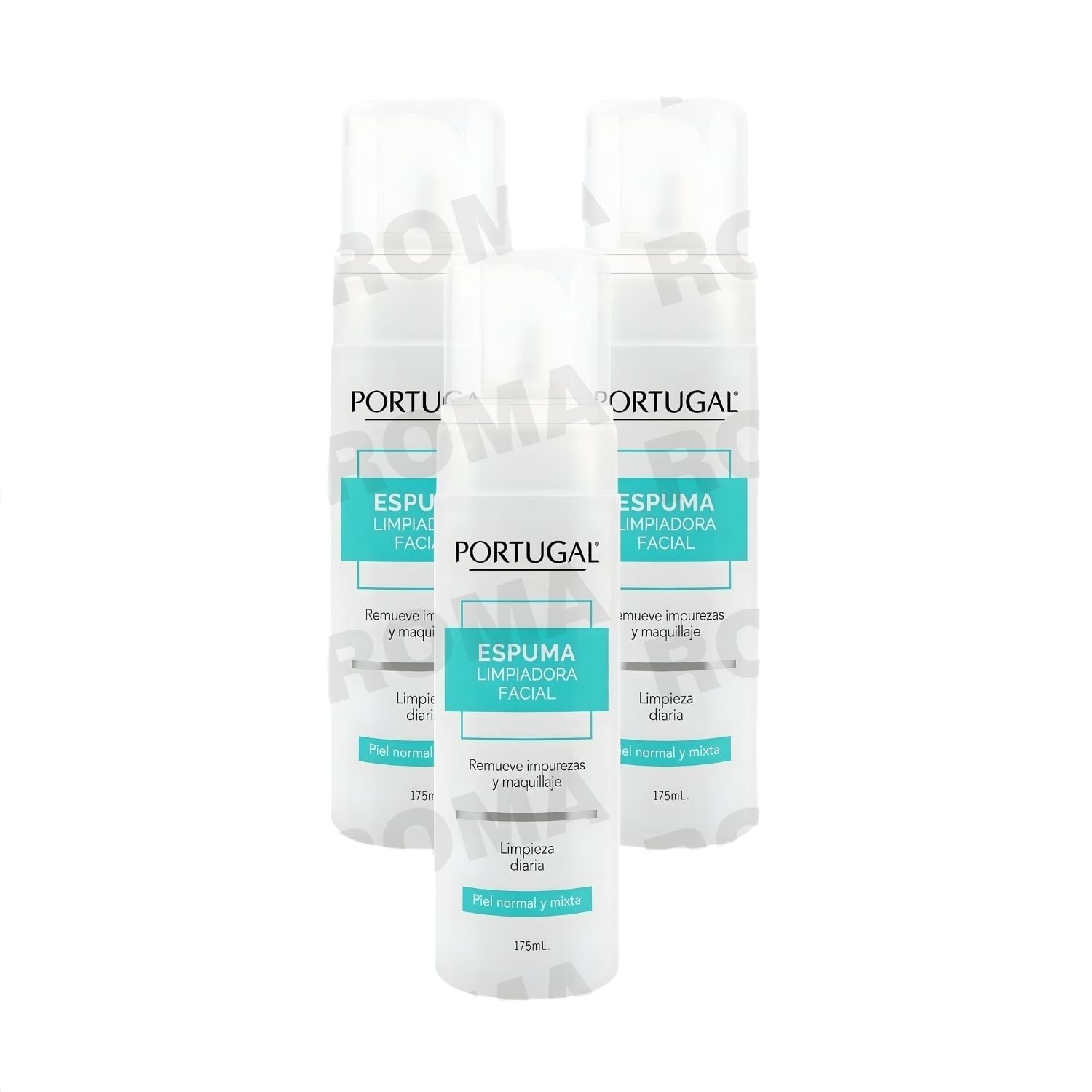 PACK 3 ESPUMA LIMPIADORA FACIAL 175ML PORTUGAL - 1