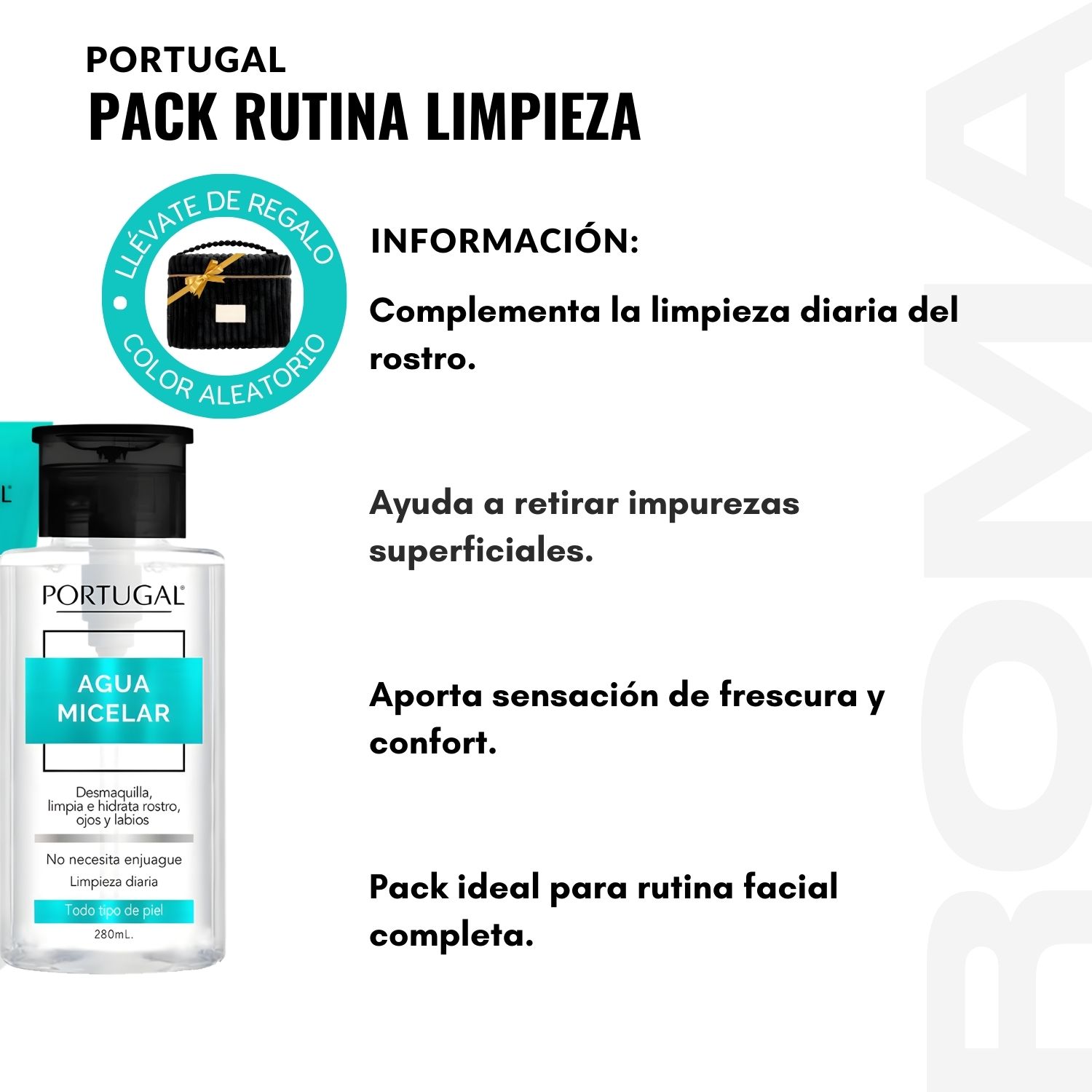 PACK RUTINA LIMPIEZA TODO TIPO DE PIEL PORTUGAL - 2