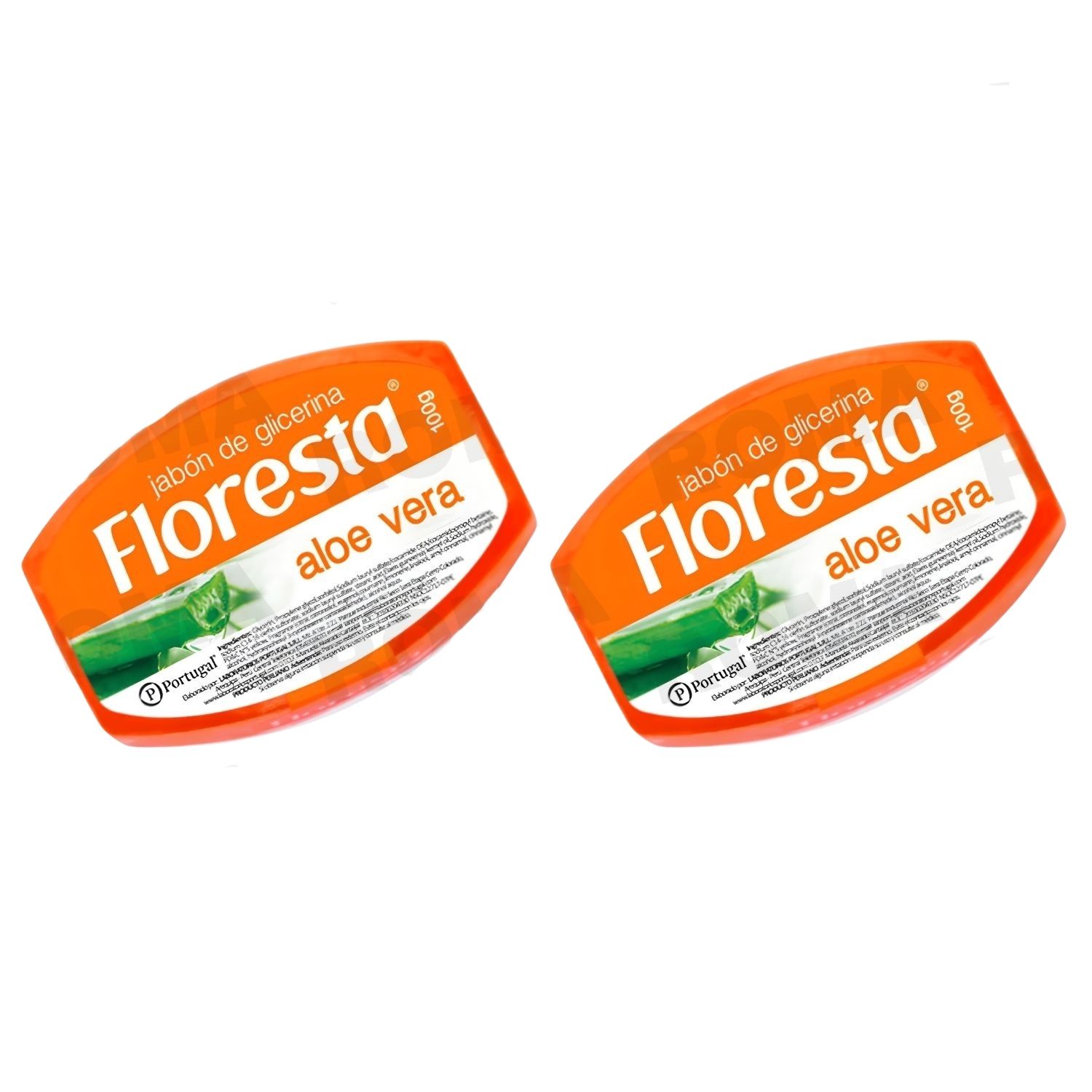 PACK 2 JABÓN CON GLICERINA ALOE VERA 100G FLORESTA - 1