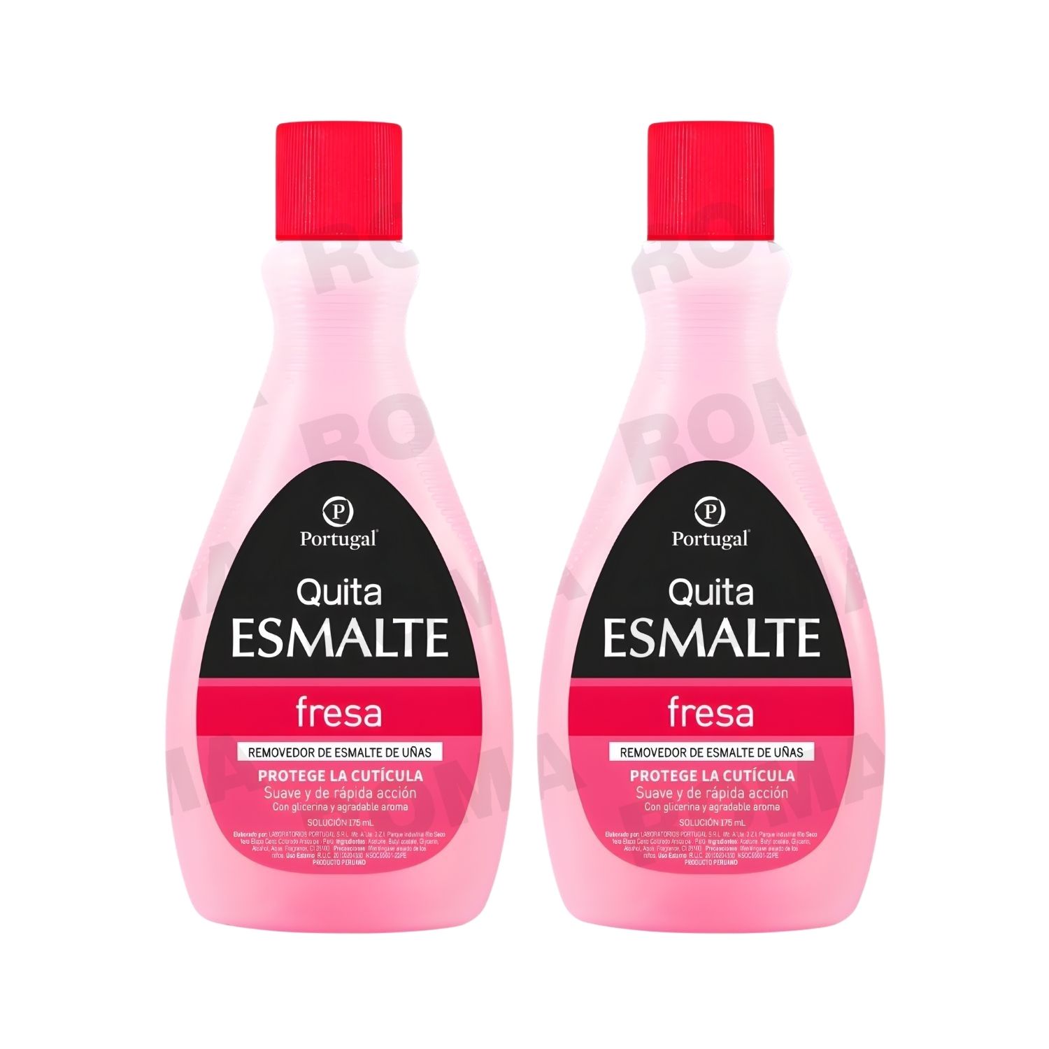 PACK 2 QUITA ESMALTE FRESA PORTUGAL 175ML - 1
