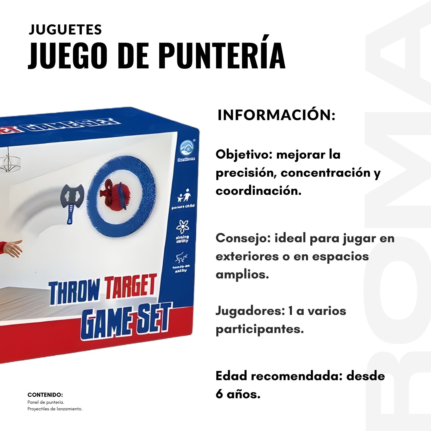 JUEGO DE PUNTERÍA TIRO AL BLANCO - 2