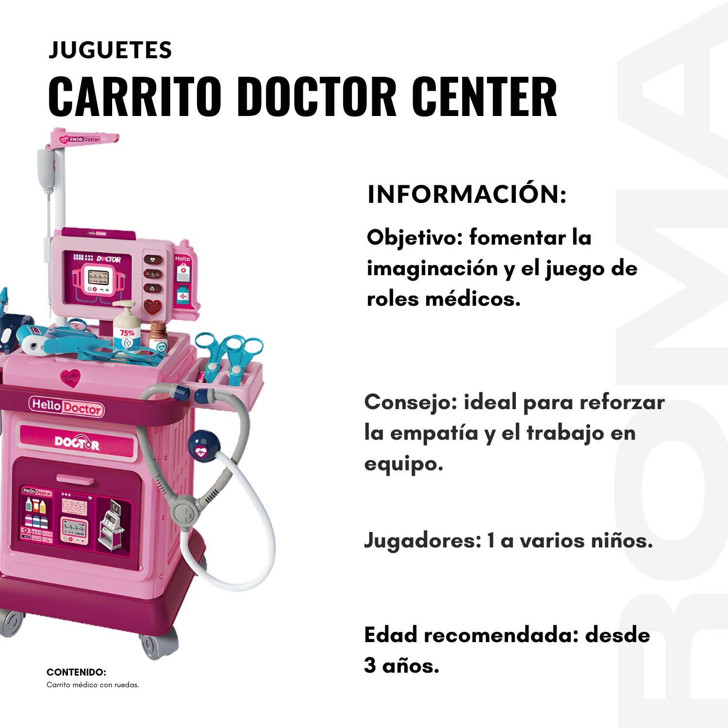 JUGUETE CARRITO DOCTOR CENTER - 2