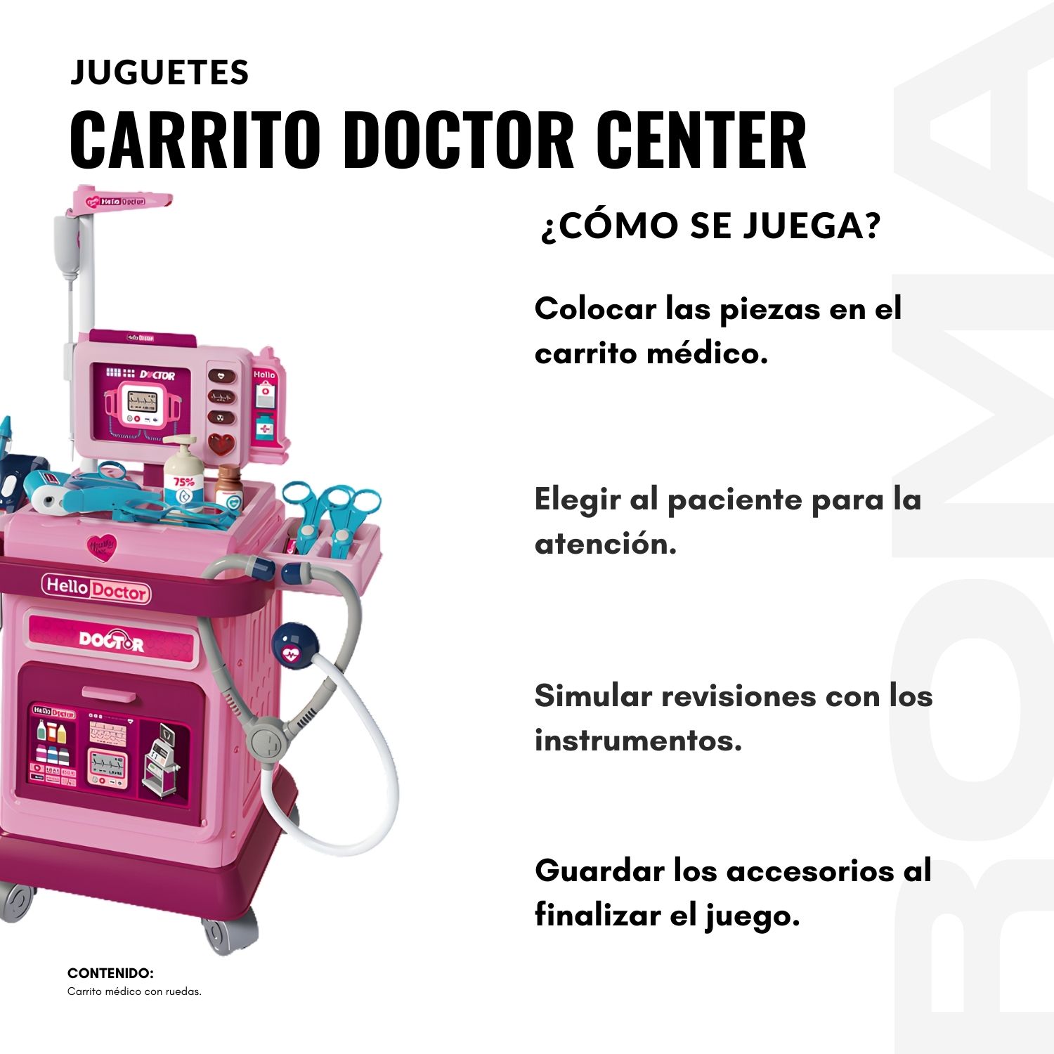 JUGUETE CARRITO DOCTOR CENTER - 3
