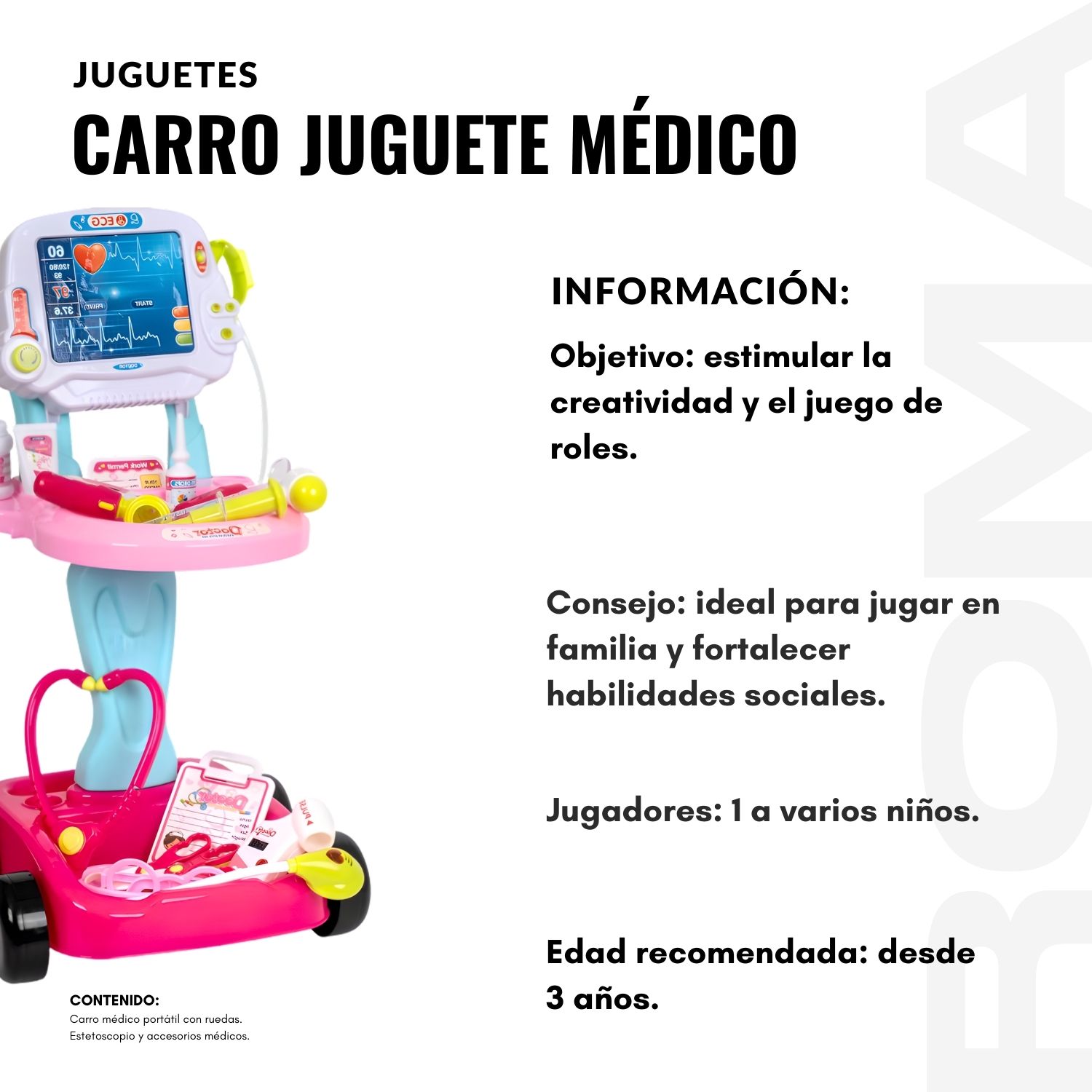 CARRO JUGUETE MÉDICO - 2