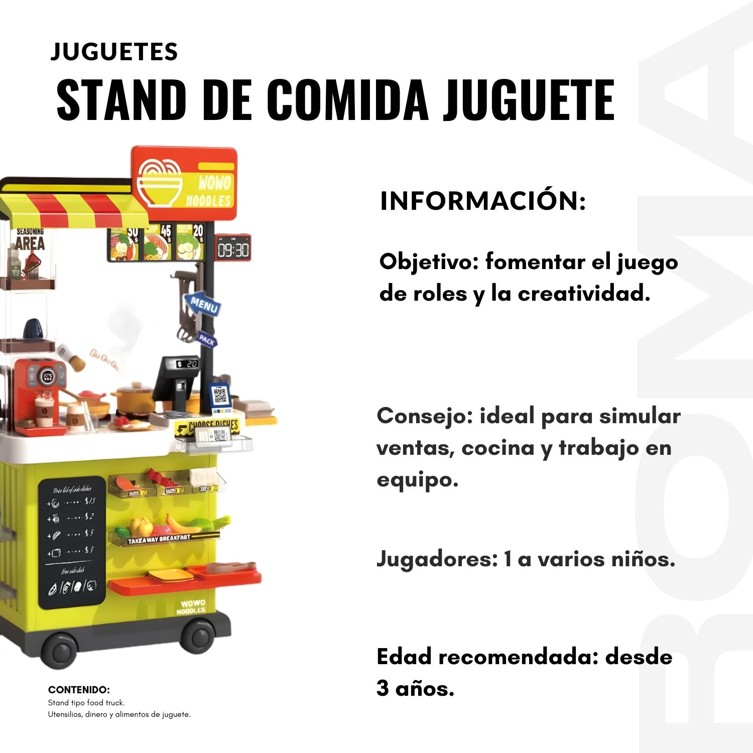 JUGUETE STAND DE COMIDA - 2