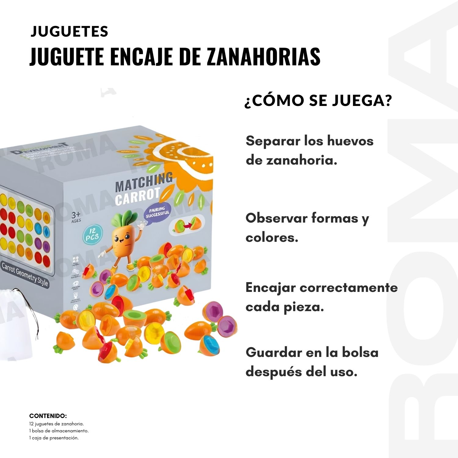 JUGUETE ENCAJE DE ZANAHORIAS - 3