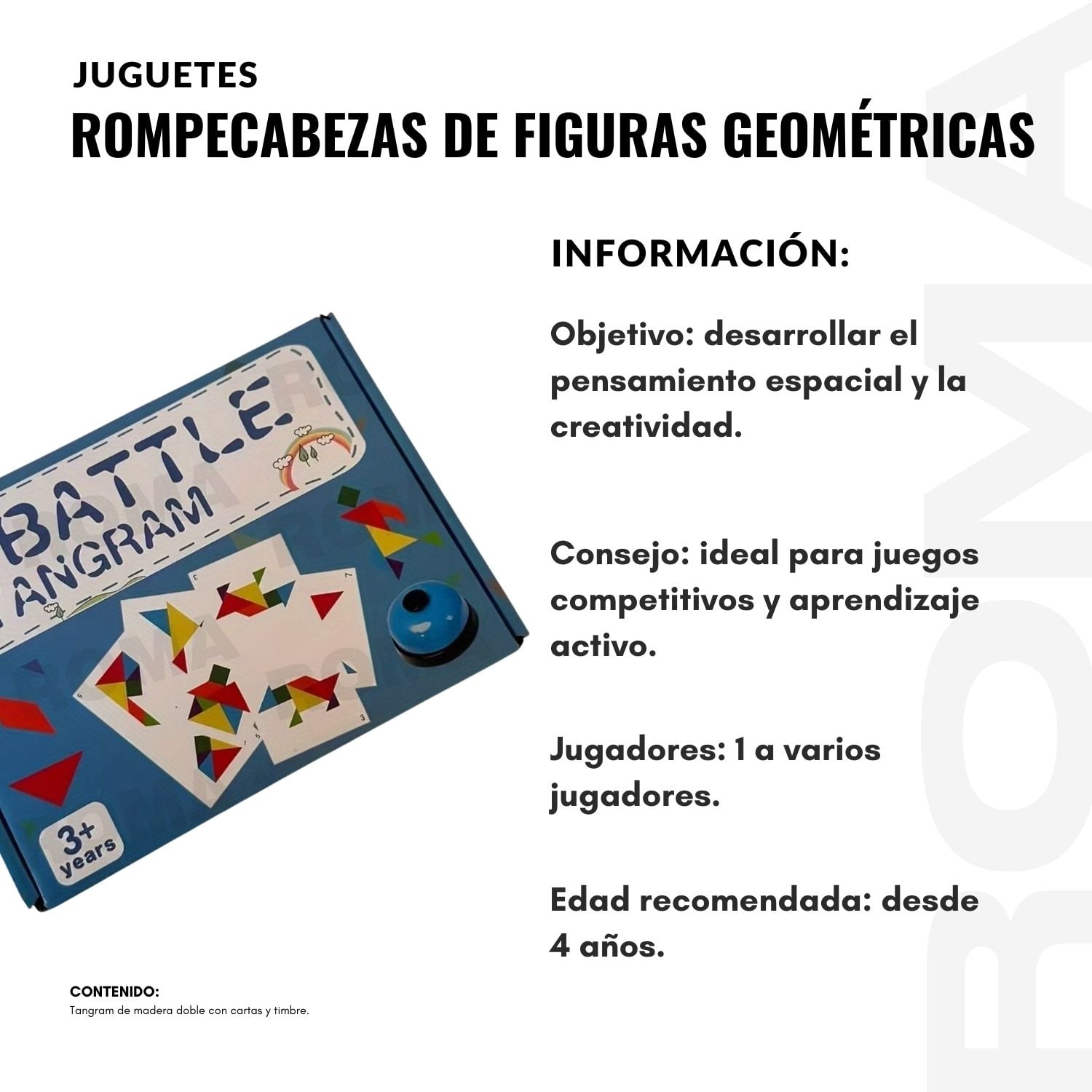 ROMPECABEZAS DE FIGURAS GEOMÉTRICA - JUEGO DIDÁCTICO - 2