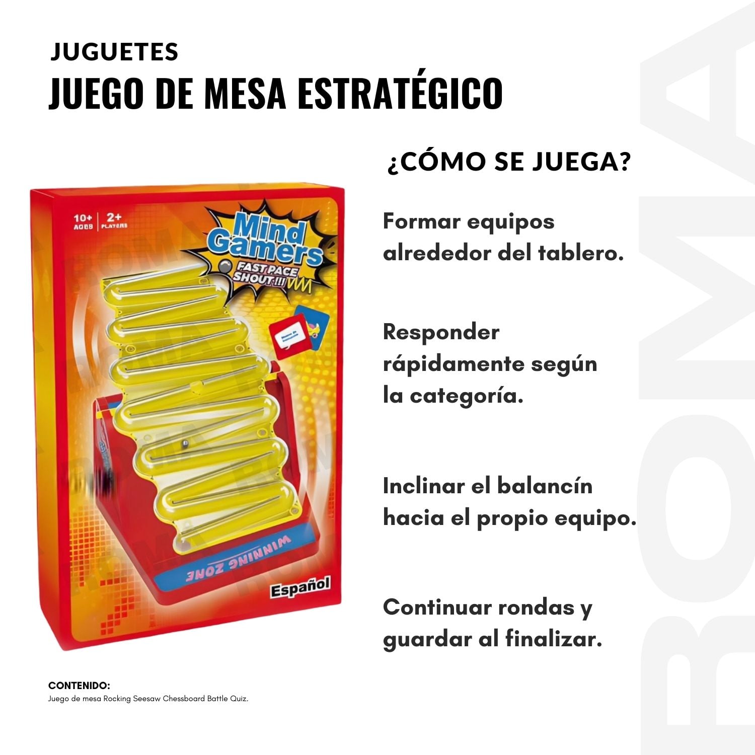 JUEGO DE MESA ESCALERA CON CARTAS - 3