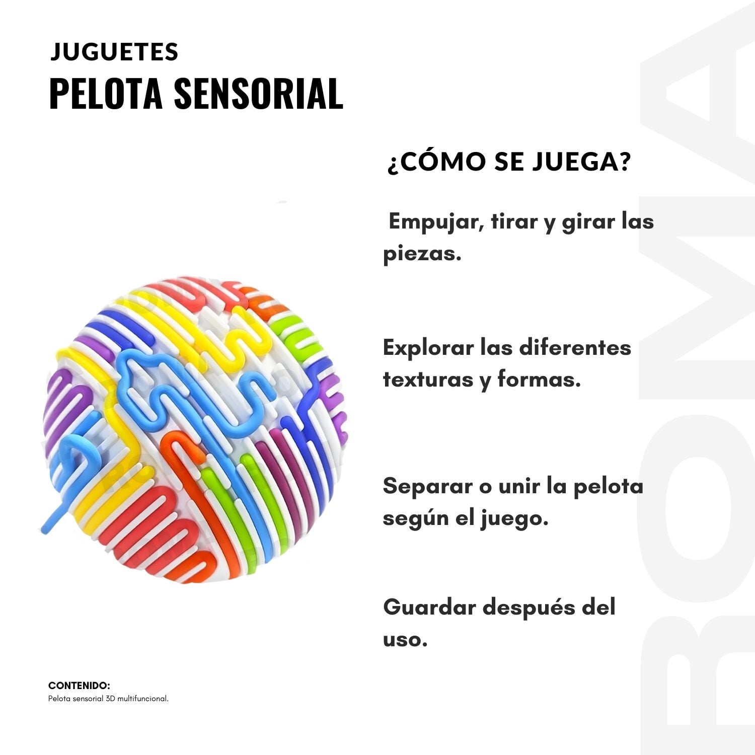 PELOTA SENSORIAL - JUEGO DIDÁCTICO - 3