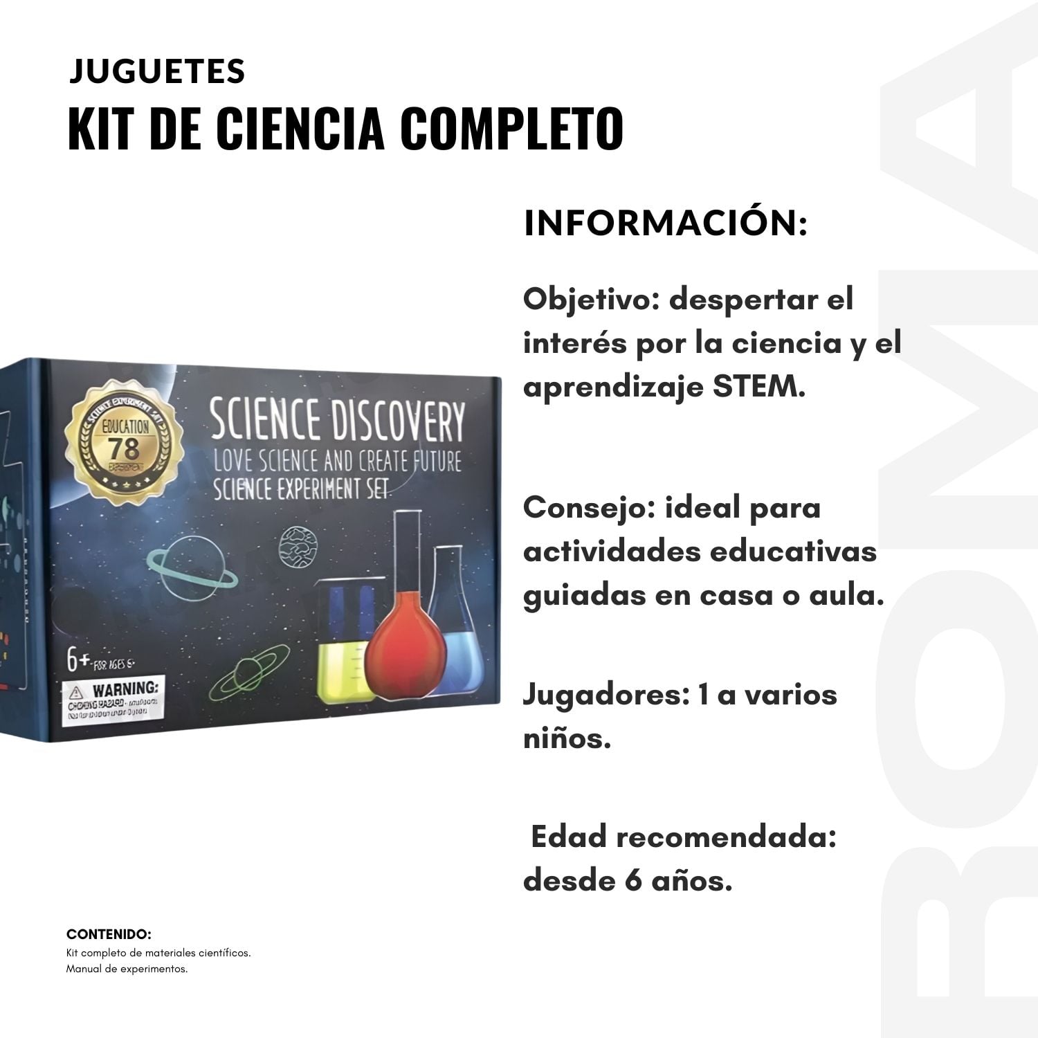 KIT DE CIENCIA Y EXPERIMENTOS COMPLETO - 2