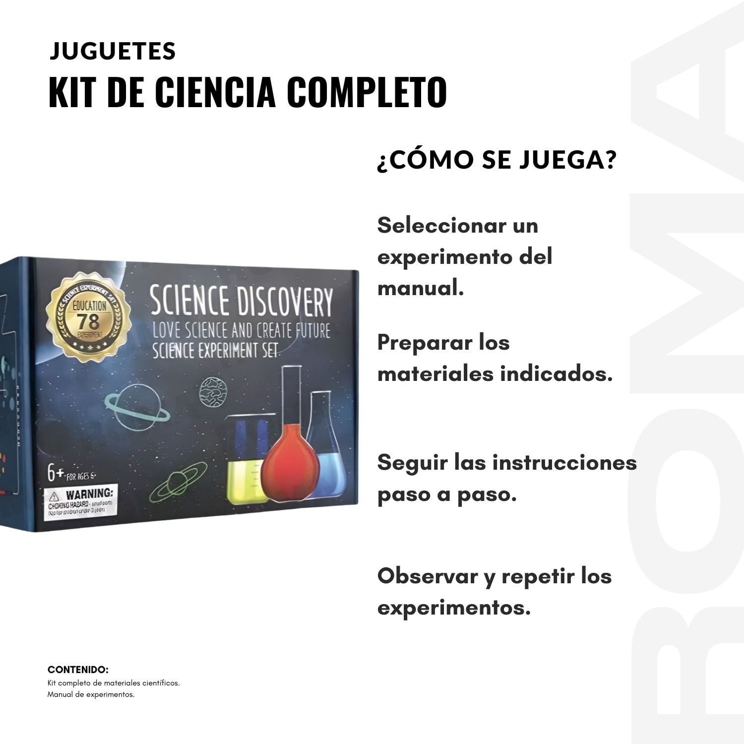 KIT DE CIENCIA Y EXPERIMENTOS COMPLETO - 3