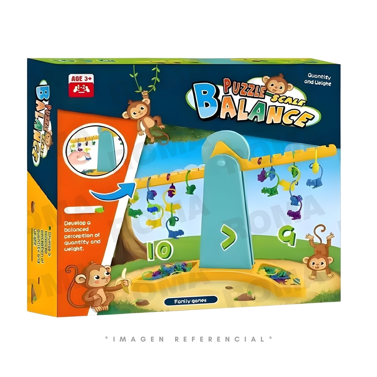 BALANZA DIDÁCTICA DE MONITOS - JUEGO DIDÁCTICO - 1
