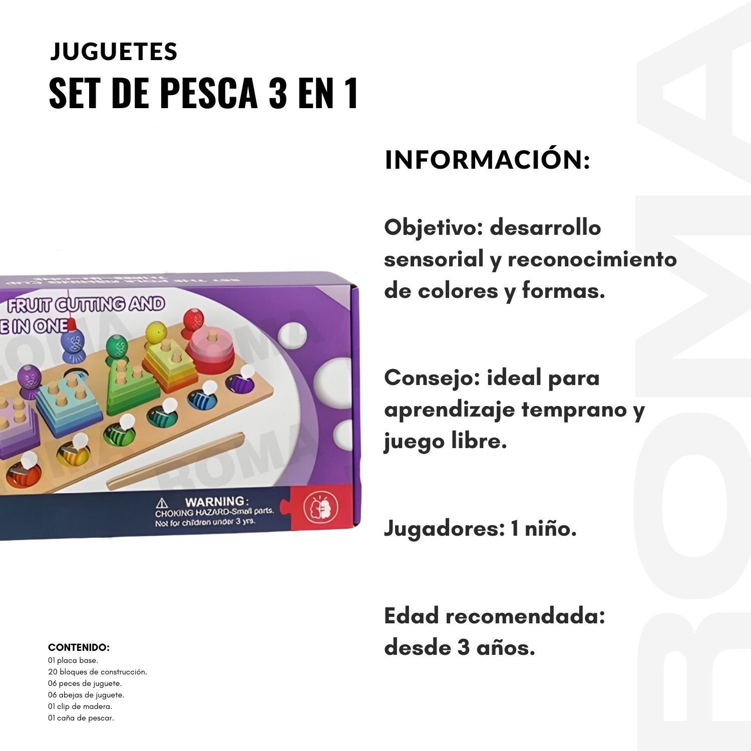 SET DE PESCA 3 EN 1 - JUEGO DIDÁCTICO - 2