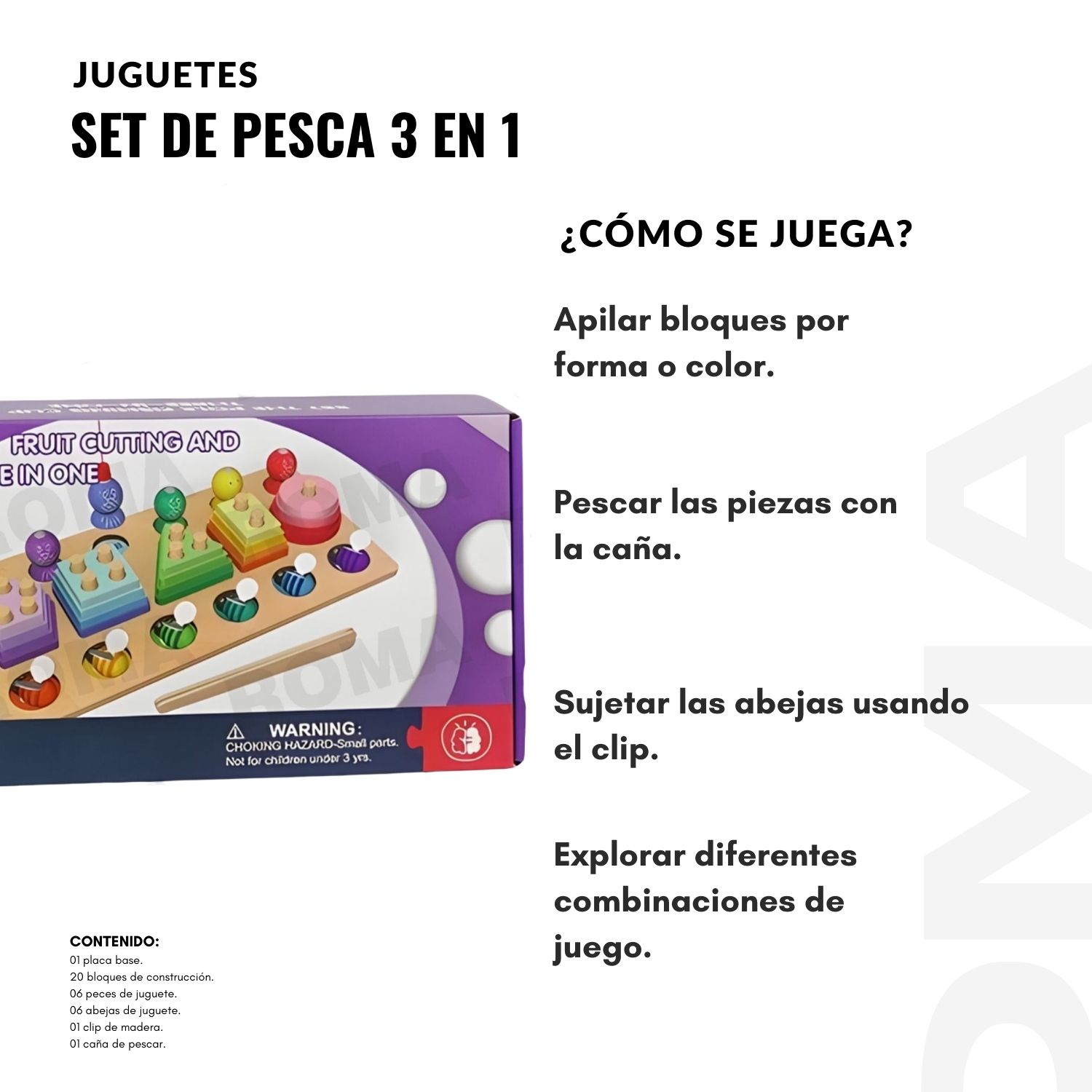 SET DE PESCA 3 EN 1 - JUEGO DIDÁCTICO - 3