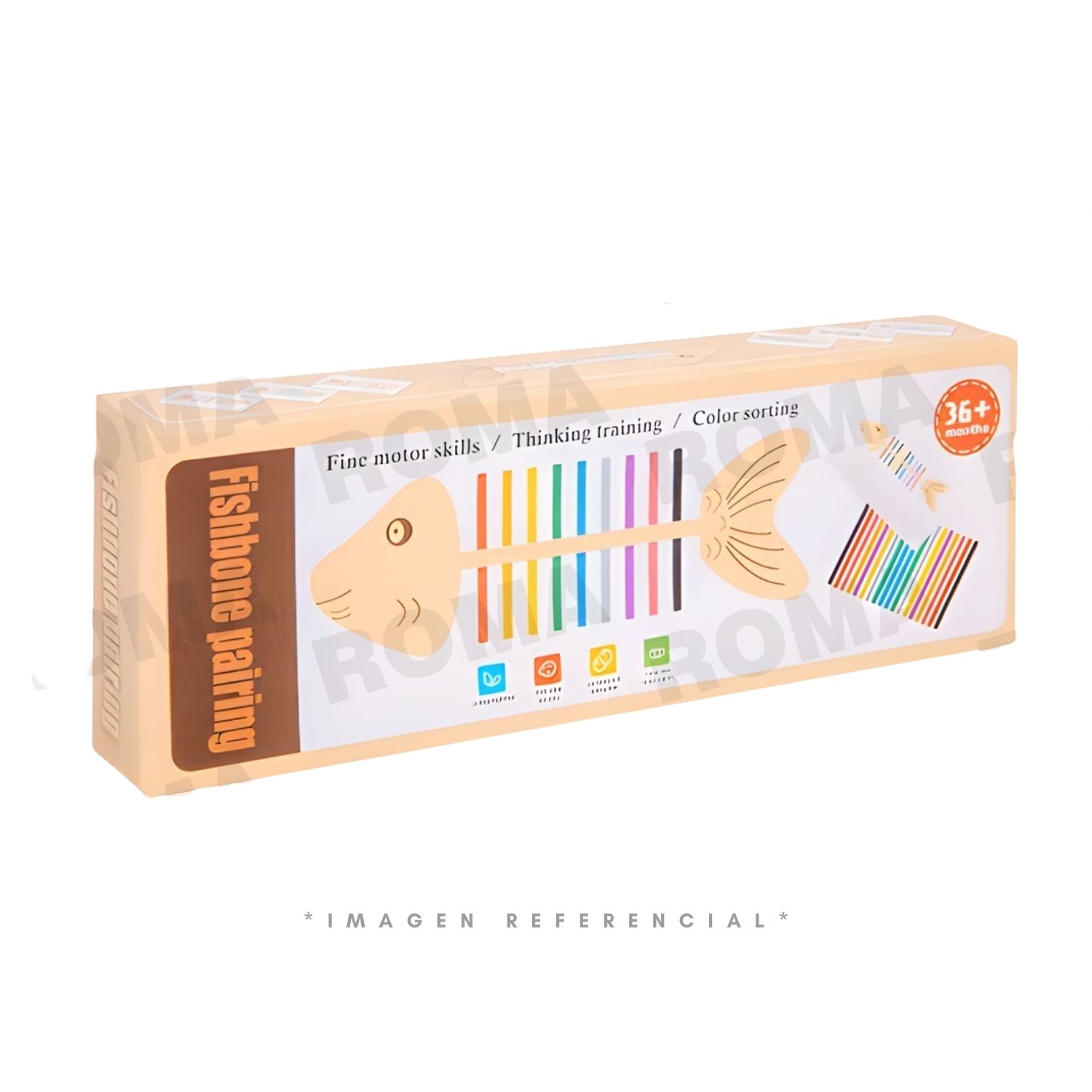 JUGUETE EDUCATIVO DE MADERA ESPINA DE PESCADO - 1