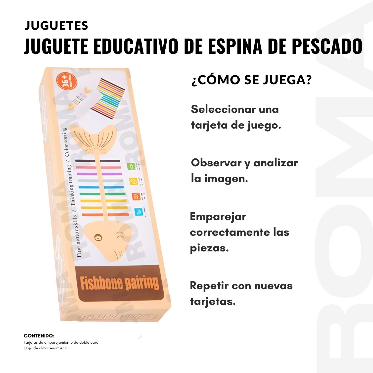 JUGUETE EDUCATIVO DE MADERA ESPINA DE PESCADO - 3