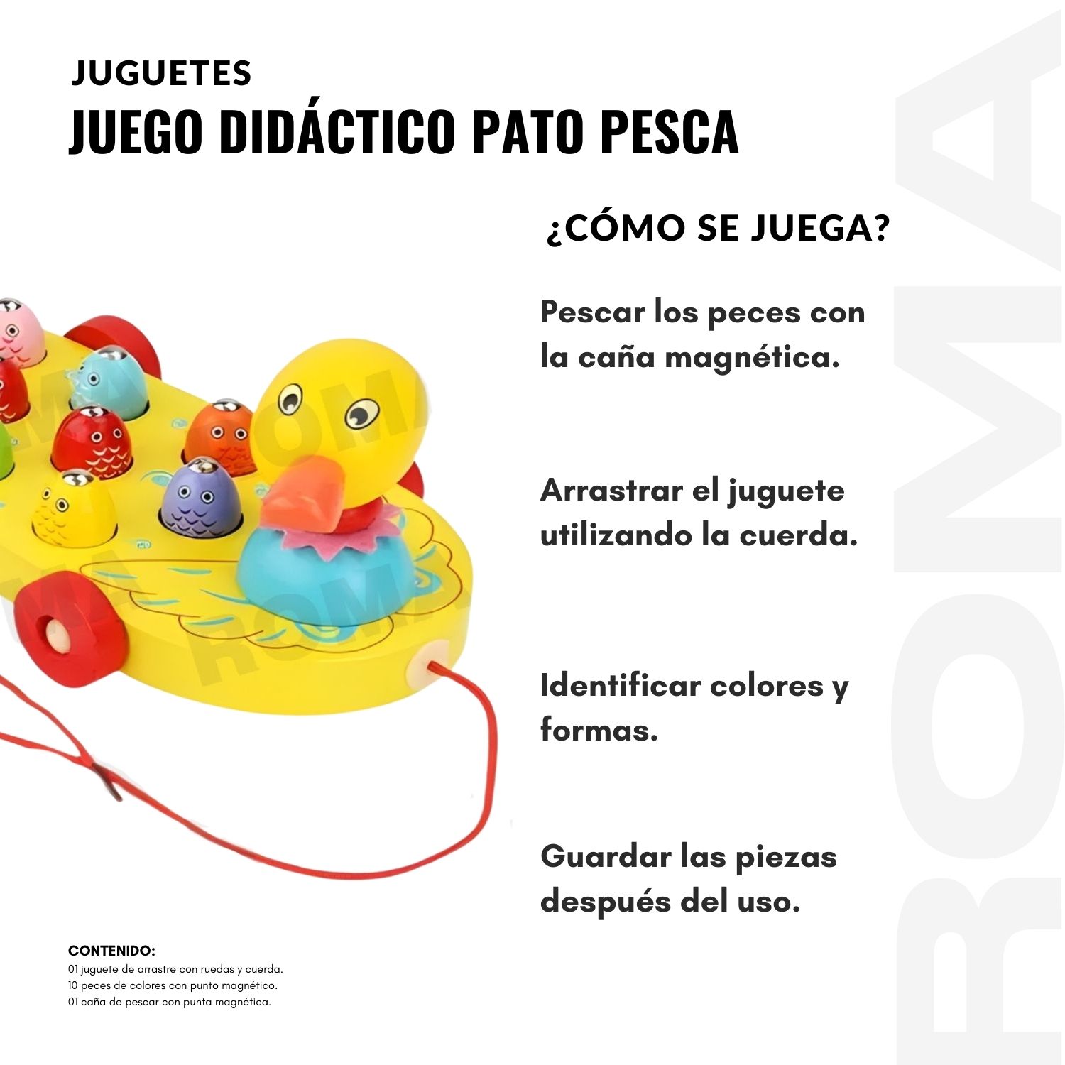 JUEGO DIDÁCTICO PATO CON PESCA - 3