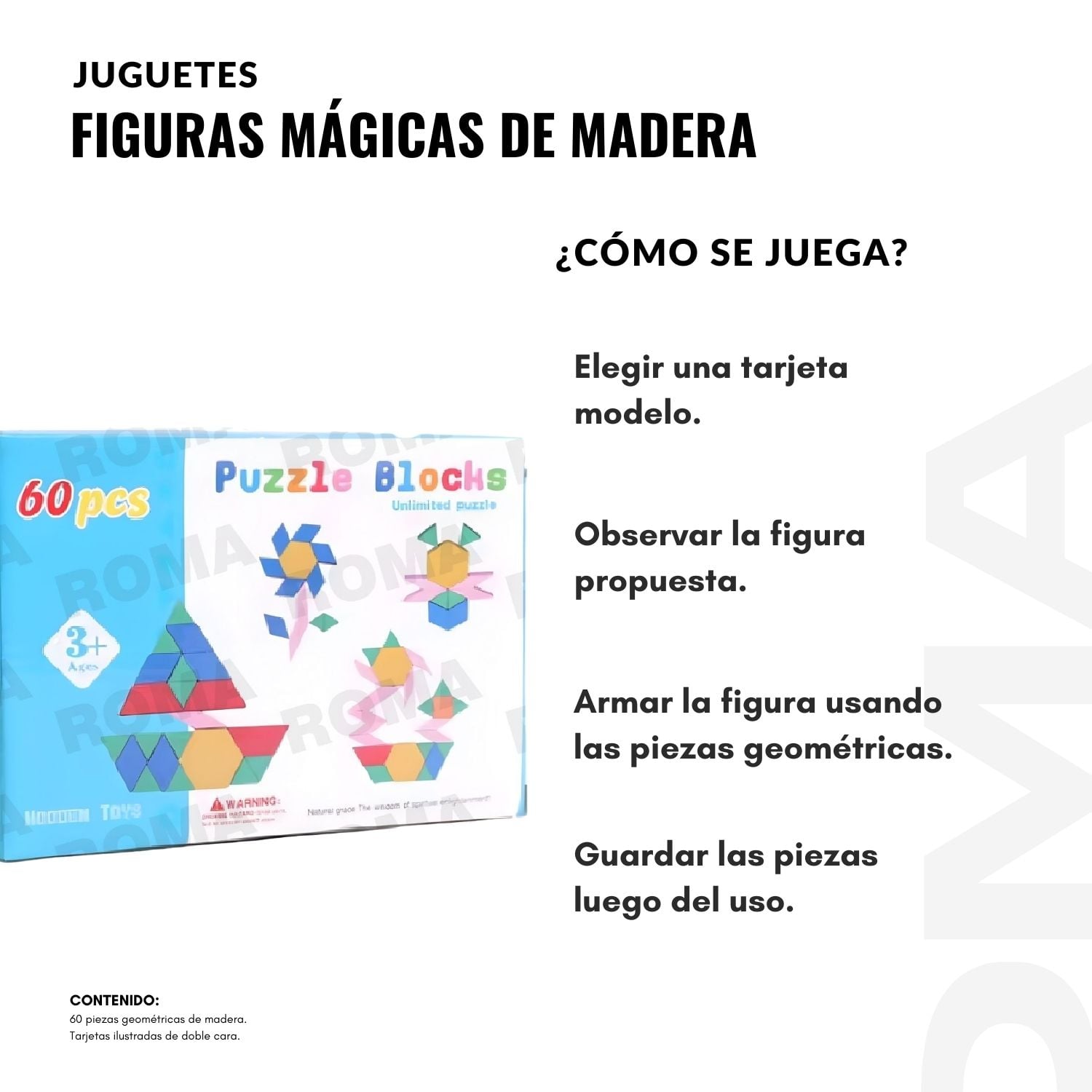 TANGRAM DE MADERA 60 PCS - 3