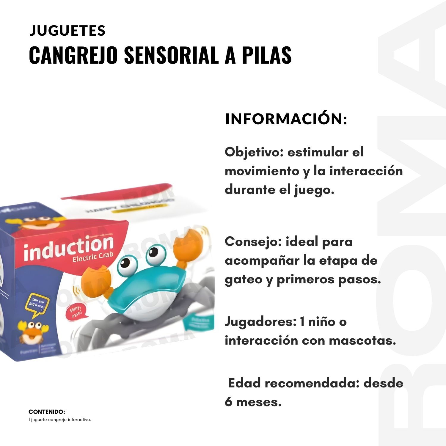 CANGREJO SENSORIAL A PILAS - 2
