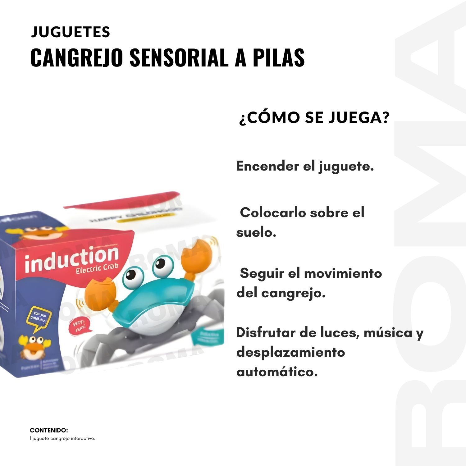 CANGREJO SENSORIAL A PILAS - 3