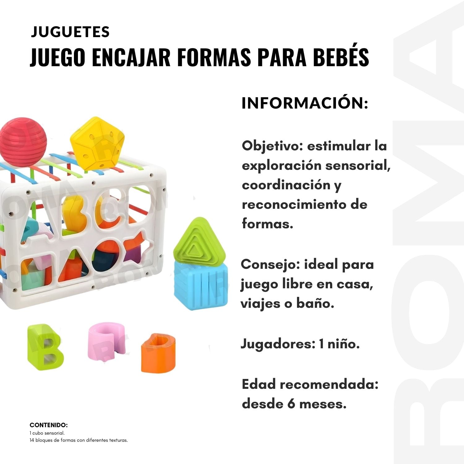JUEGO ENCAJAR FORMAS PARA BEBÉS - 2