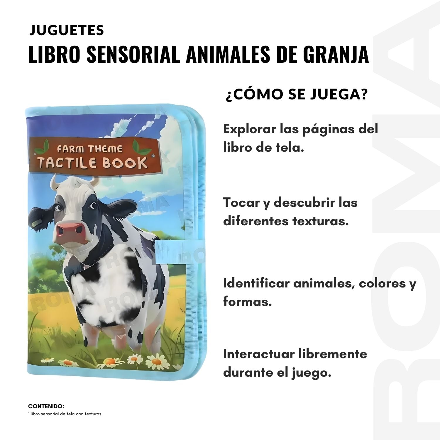 LIBRO SENSORIAL ANIMALES DE GRANJA - 3