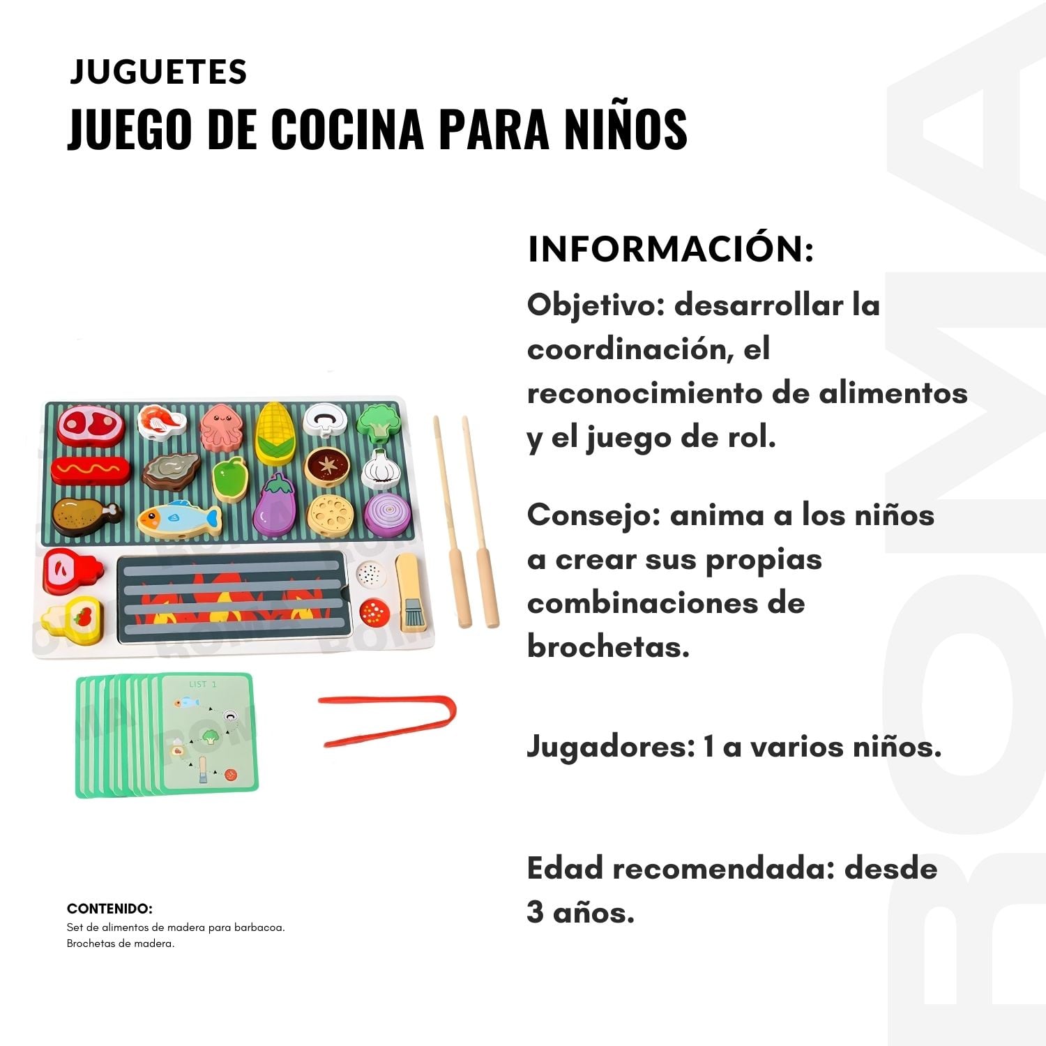 JUEGO DE COCINA BARBACOA PARA NIÑOS - 2