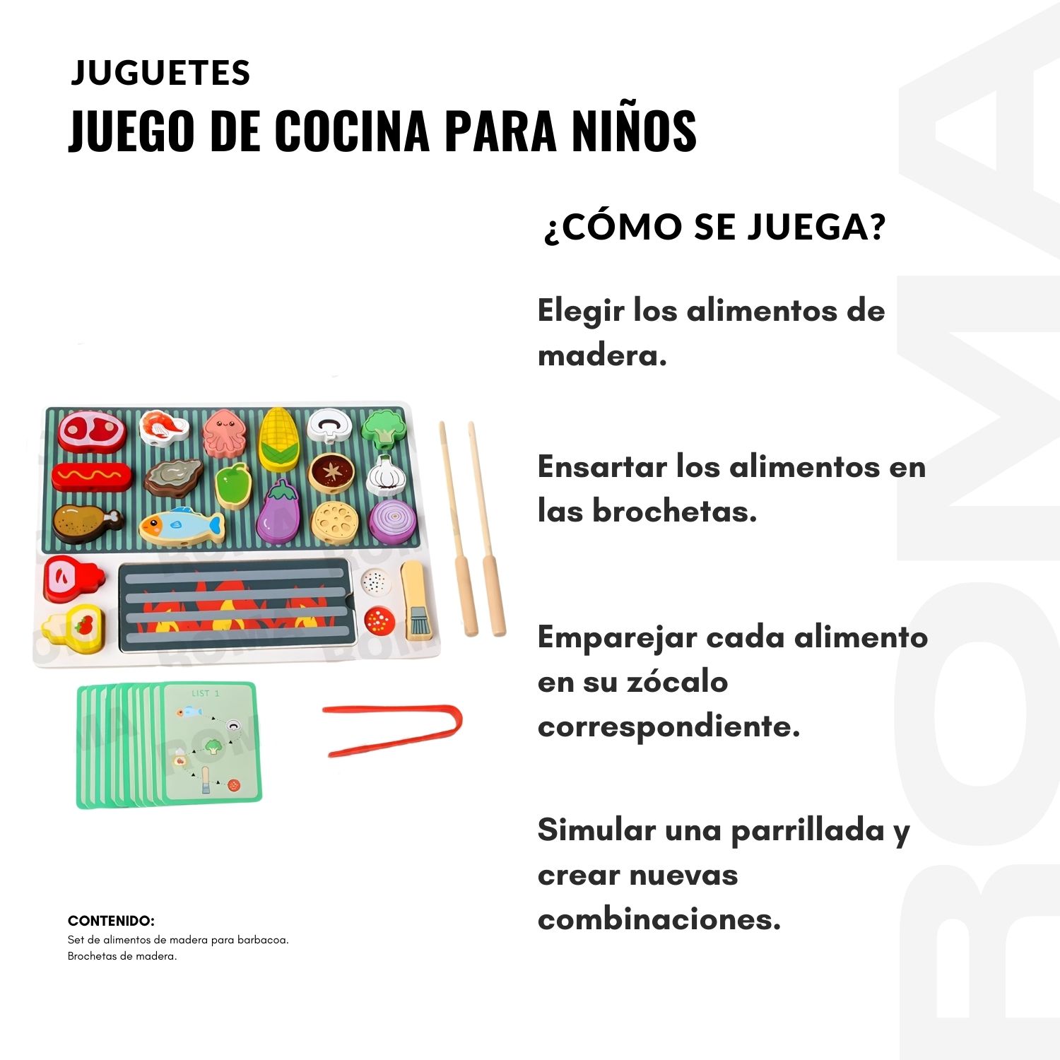 JUEGO DE COCINA BARBACOA PARA NIÑOS - 3