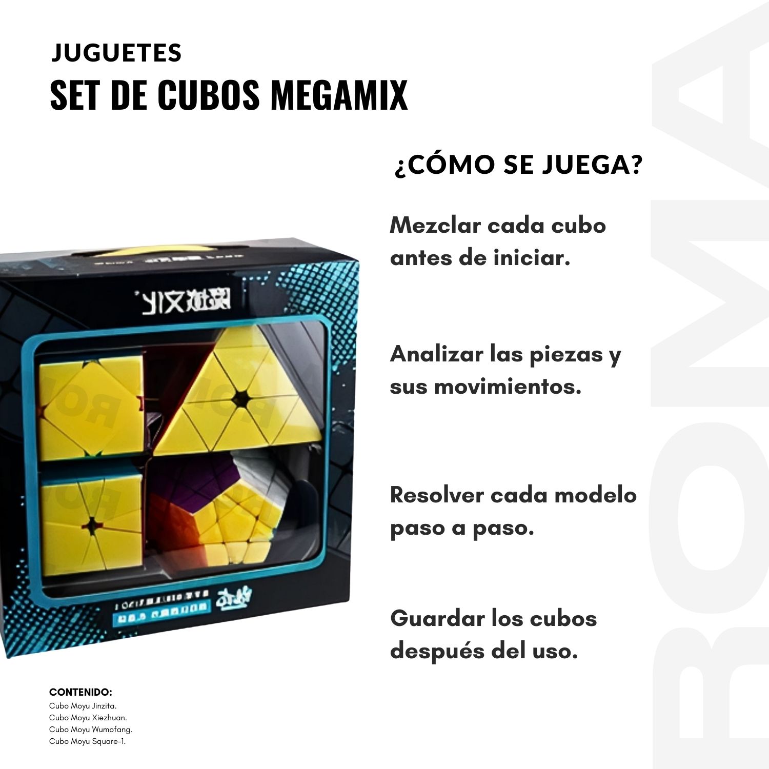 SET DE CUBOS X4 MEGAMIX - JUEGO DIDÁCTICO - 3