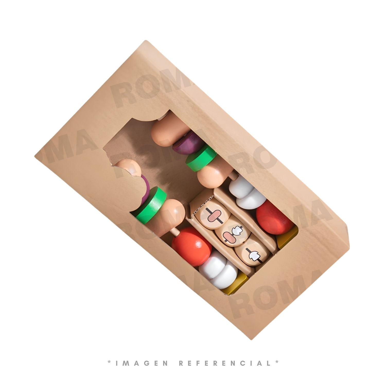 JUEGO DE SECUENCIA BROCHETAS DE MADERA - 1