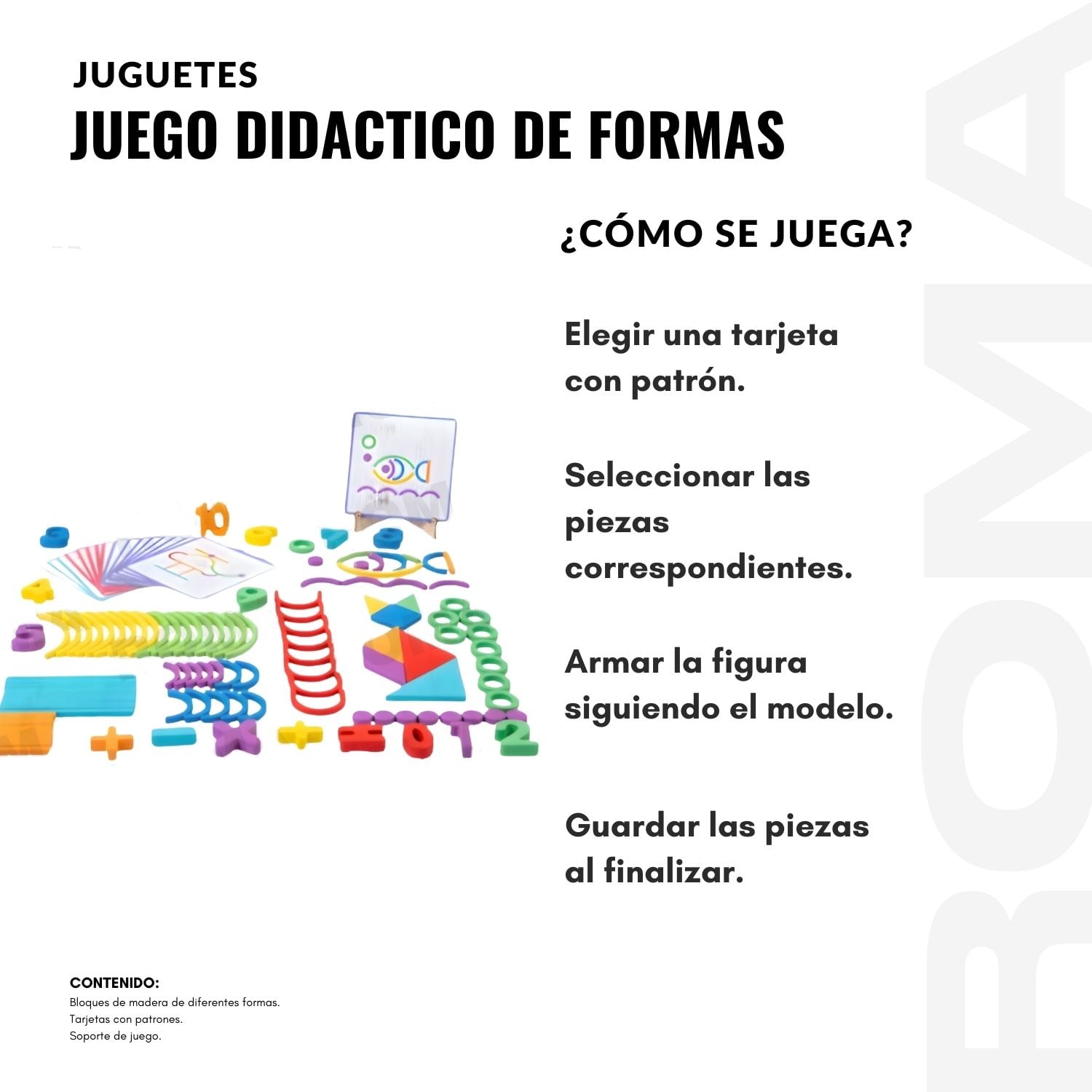 JUEGO DIDACTICO DE FORMAS MONTESSORI - 3