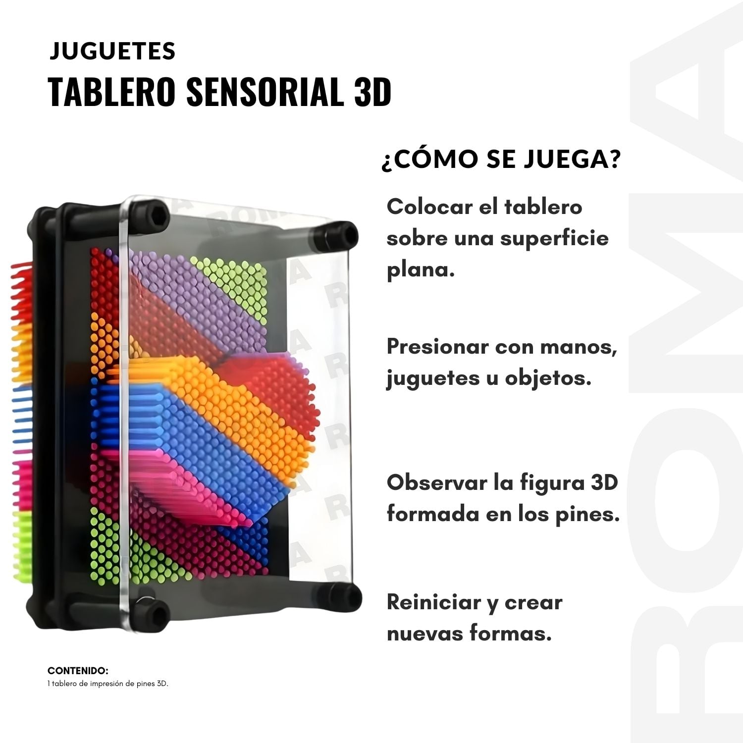 TABLERO SENSORIAL 3D - JUEGO DIDÁCTICO - 3
