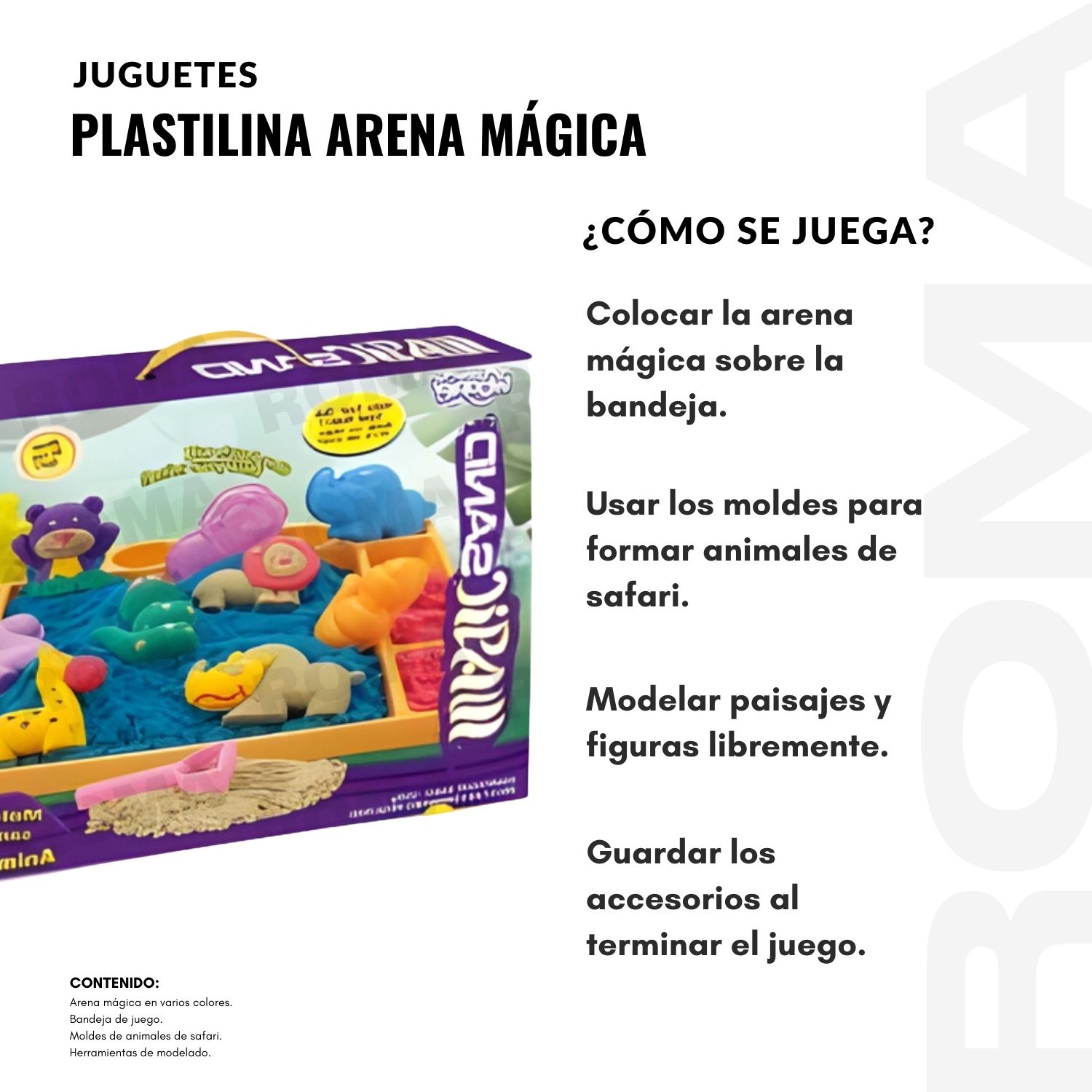 PLASTILINA ARENA MÁGICA 500GR - JUEGO DIDÁCTICO - 3