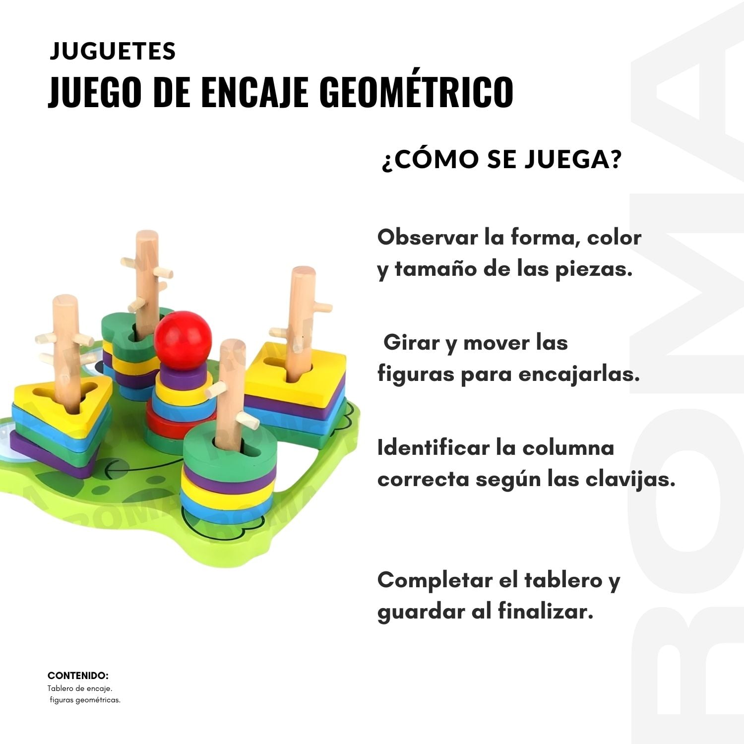 JUEGO DE ENCAJE GEOMÉTRICO - RANA - 3