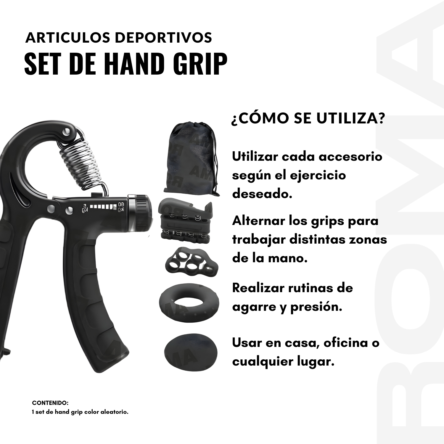 SET DE HAND GRIP EJERCITADOR DE MANO - 3