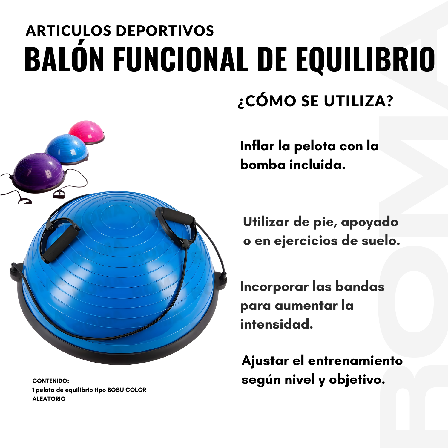 BALÓN DE EQUILIBRIO BOSU - 3