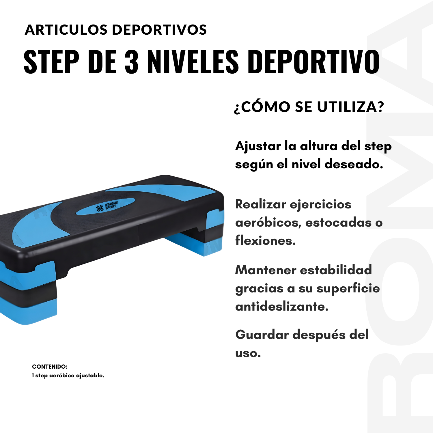 STEP DE 3 NIVELES DEPORTIVO - 3
