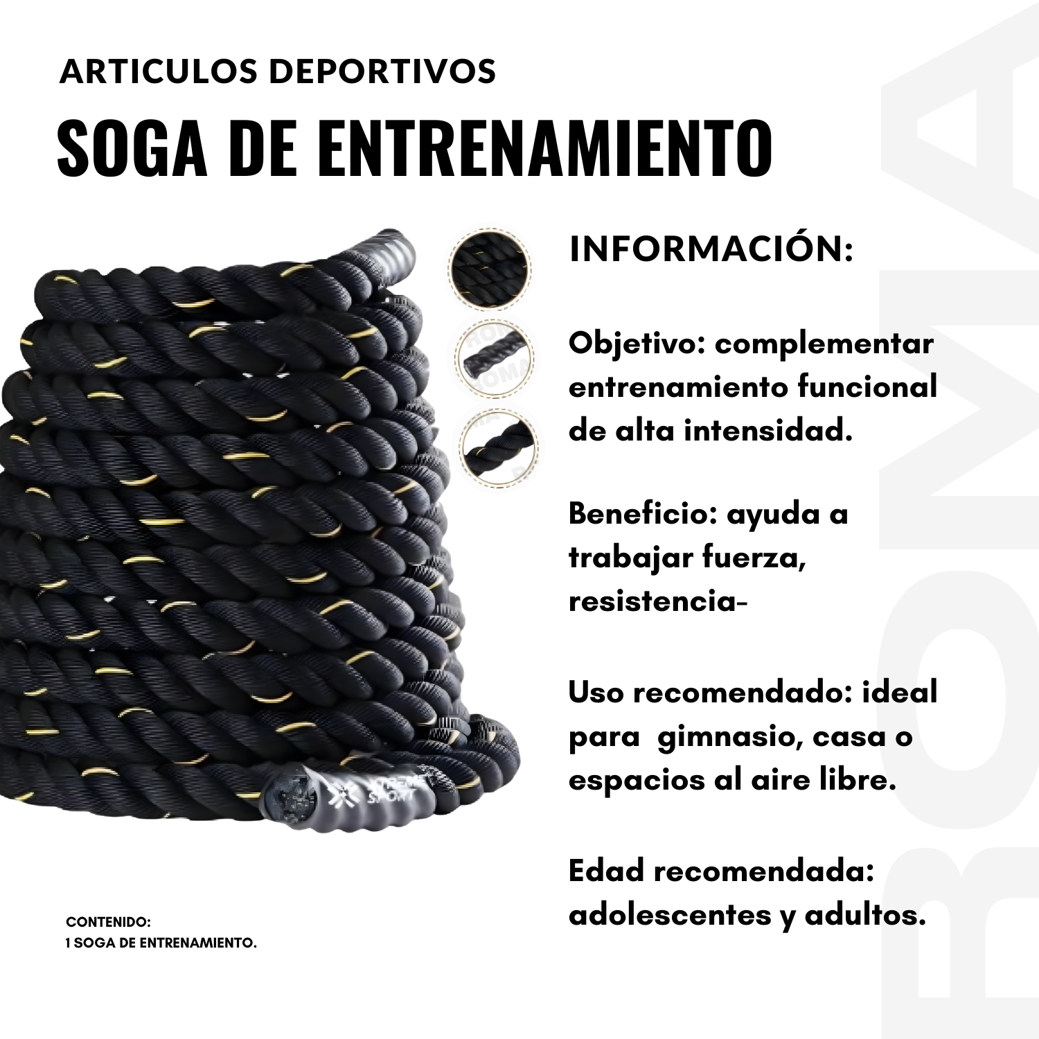 SOGA DE ENTRENAMIENTO CROSSFIT - 2