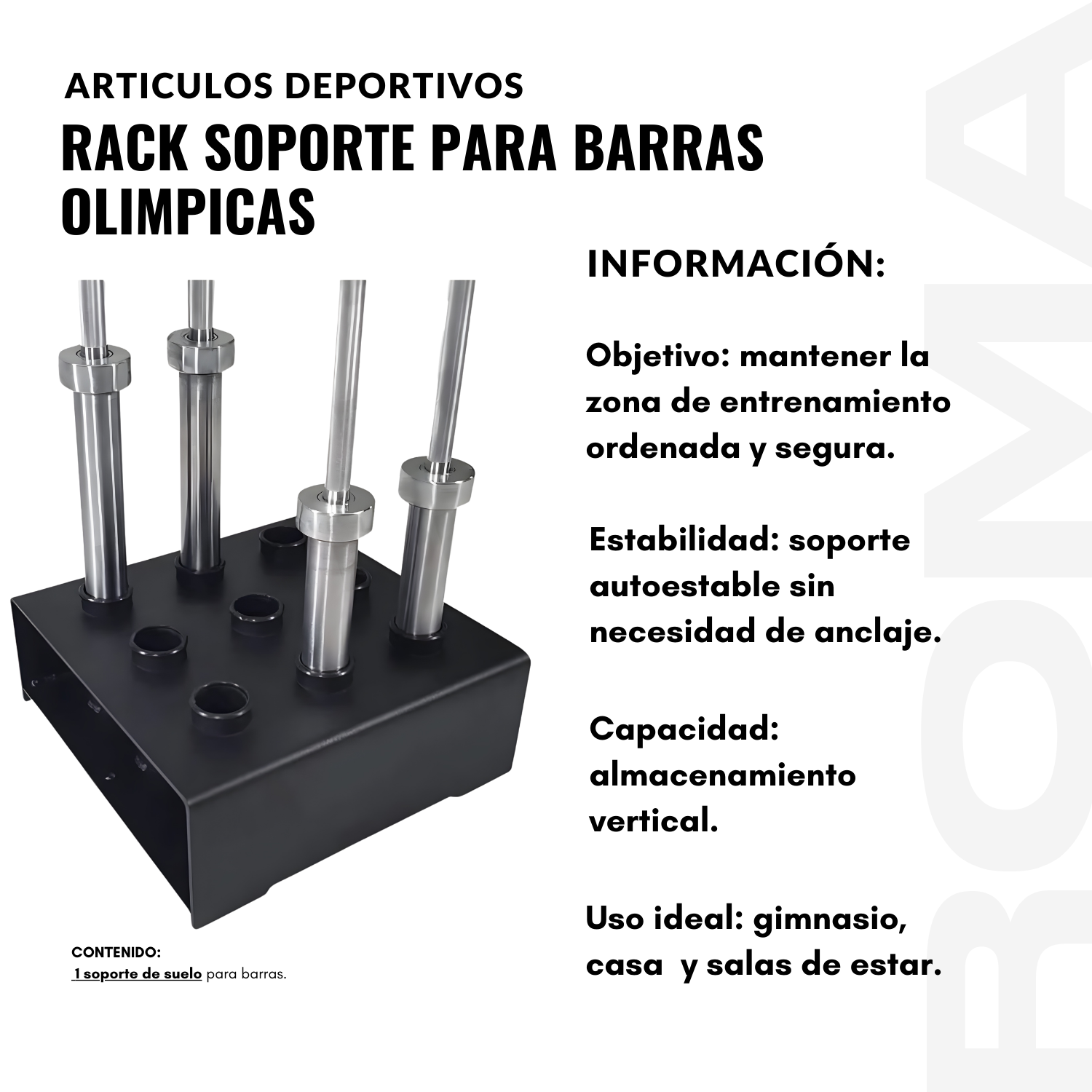 RACK SOPORTE PARA BARRAS - 2