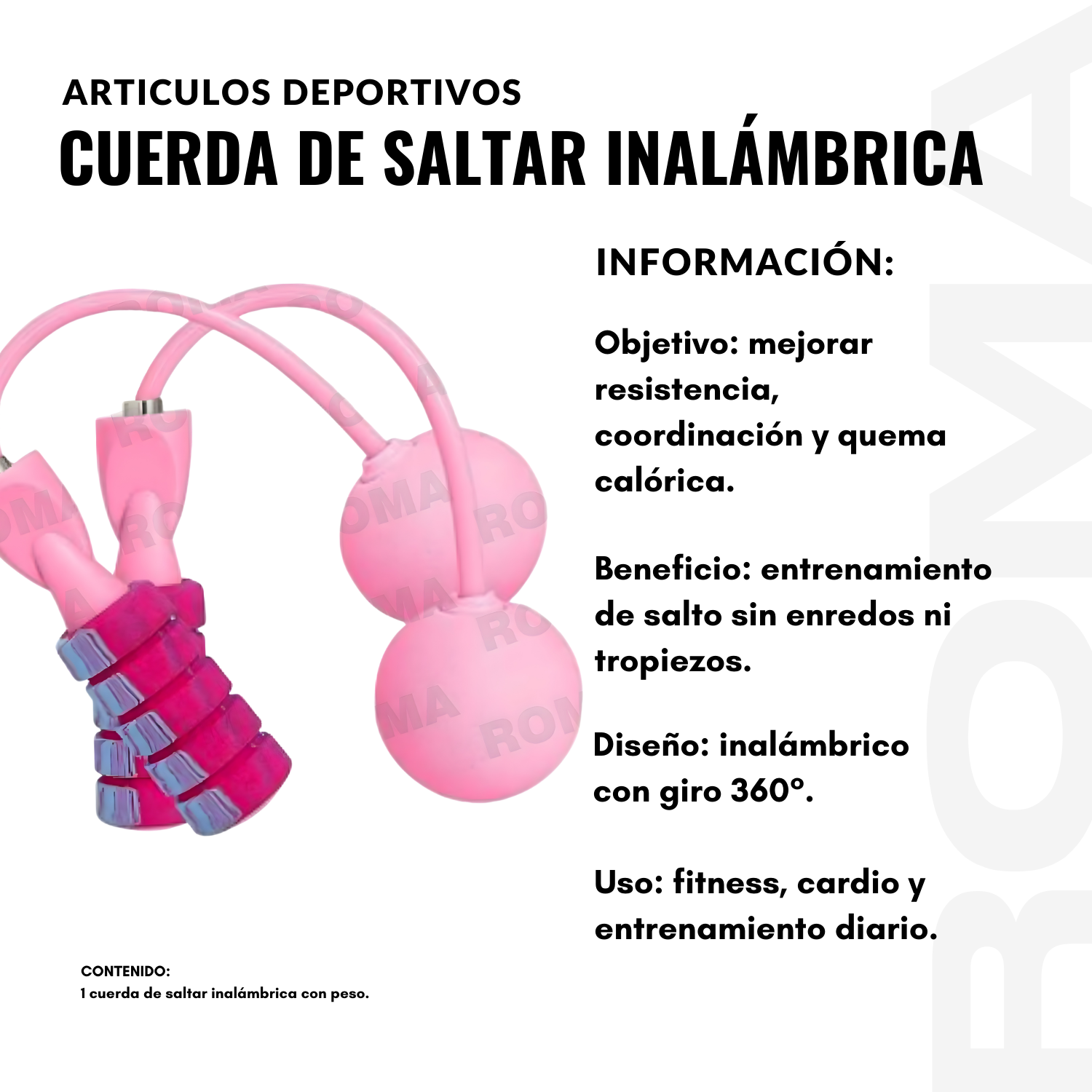 CUERDA DE SALTAR INALÁMBRICA - 2