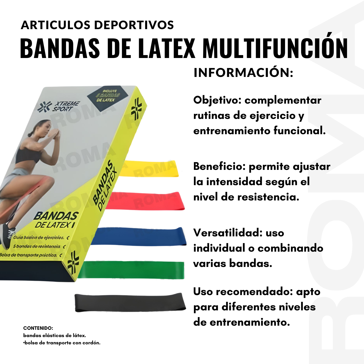 BANDAS DE LATEX MULTIFUNCION - 2