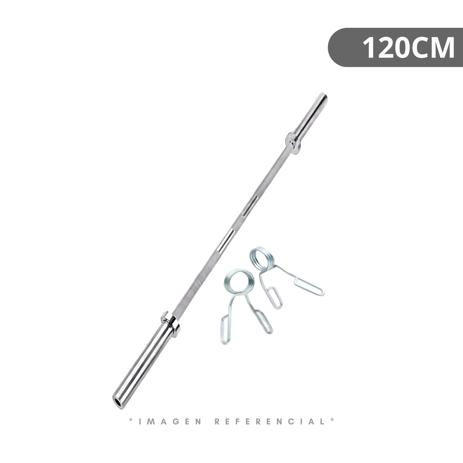 BARRA RECTA OLIMPICA DE 120 CM - 1