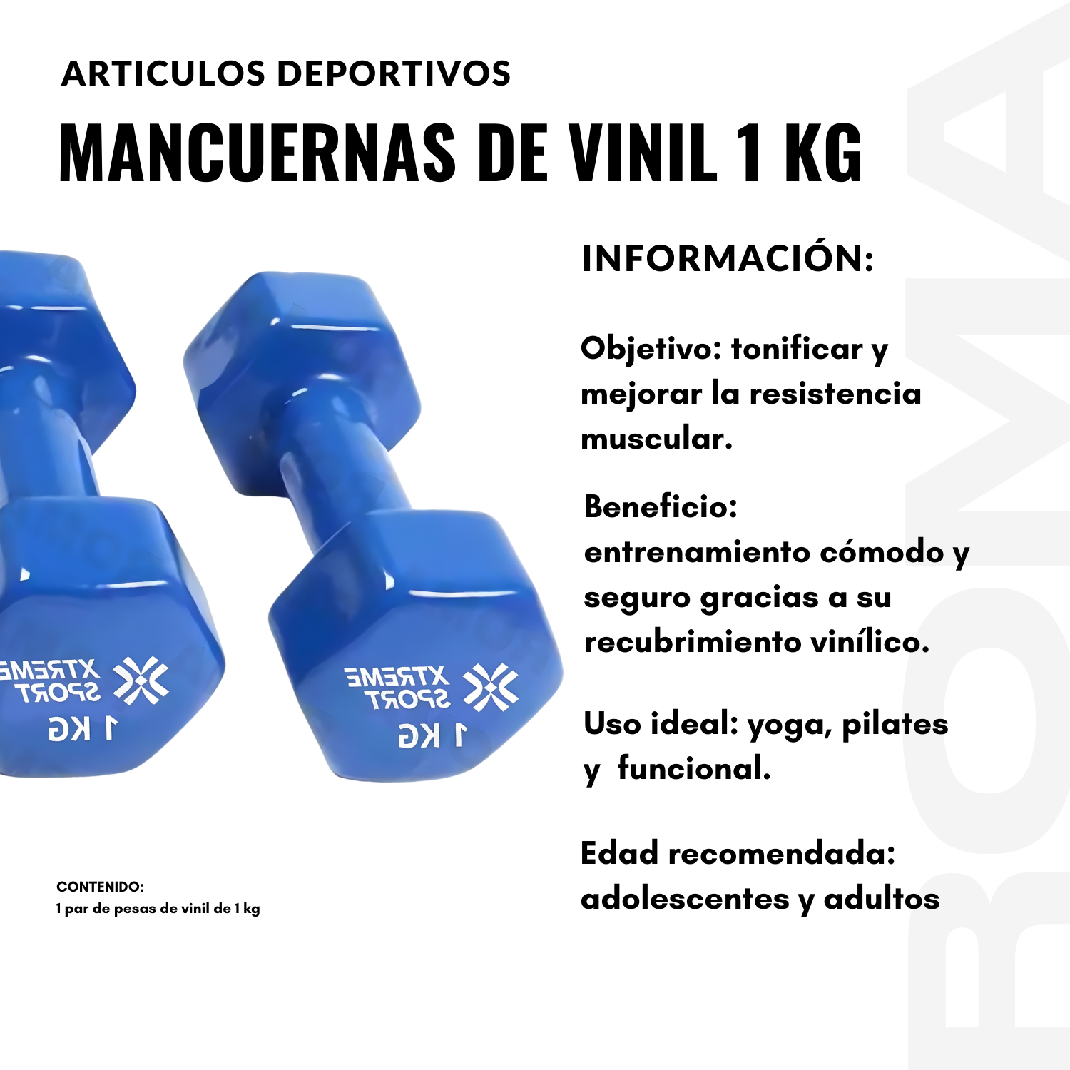 MANCUERNAS DE VINIL 1 KG - 2