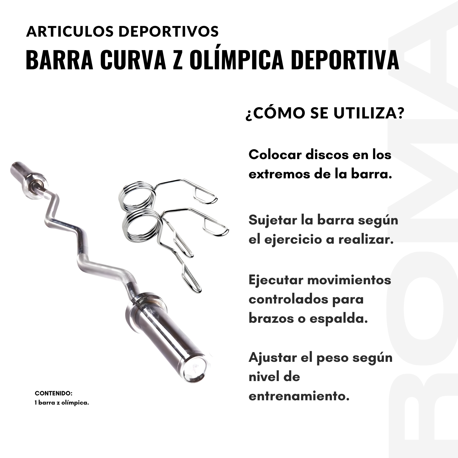 BARRA CURVA Z OLÍMPICA DEPORTIVA - 3