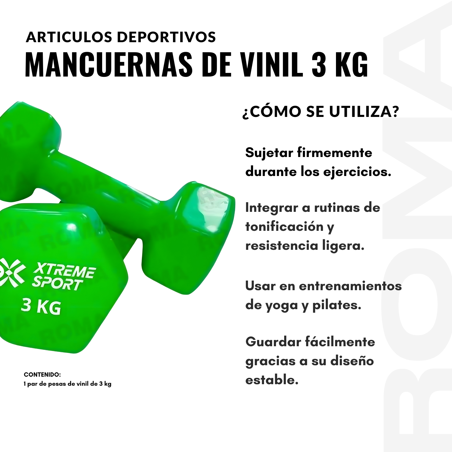 MANCUERNAS DE VINIL 3 KG - 3